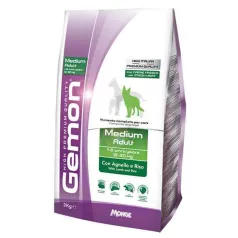 Gemon Lamb+Rice hrană uscată pentru câini 3kg