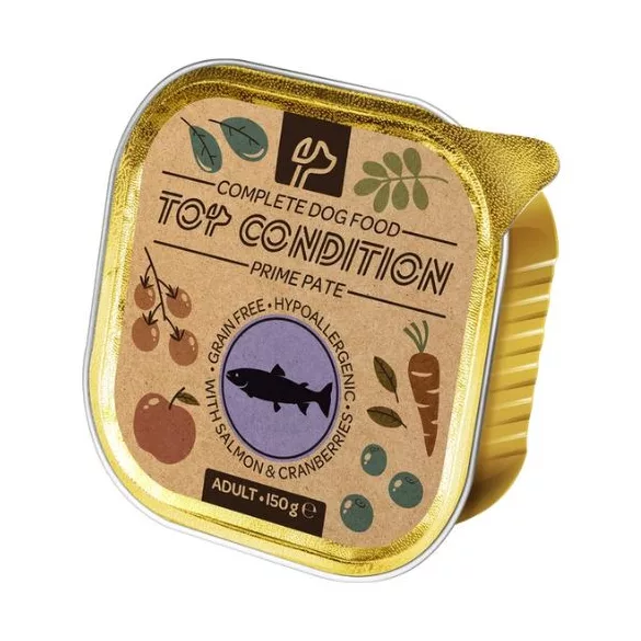 Top Condition tăviță hrană pentru câini salmon-cranberry 150 g