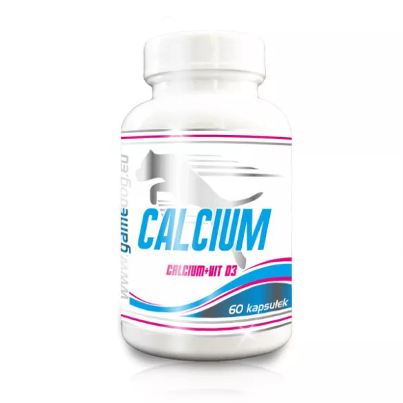 Calciu + D3 Capsule, întărirea oaselor pentru câini - 60 capsule