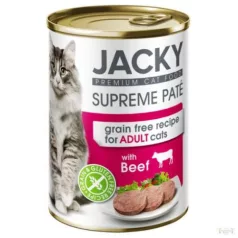 Jacky conservă pisică pate vită 400g