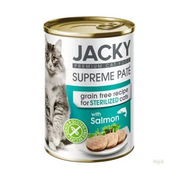 Jacky steril conservă pisică pate somon 400g