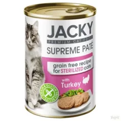 Jacky steril conservă pisică pate curcan 400g