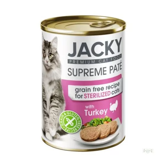 Jacky steril conservă pisică pate curcan 400g