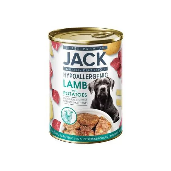 Jack pastă hipoalergenică 400 g cu carne de miel și cartofi