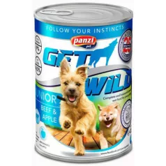   Panzi GetWild Dog Junior conservă de carne de vită și mere 415g
