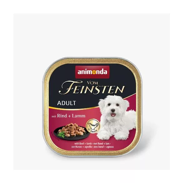 Animonda Vom Feinsten Adult (beef, lamb) tăviță Adult câini pentru 150 g