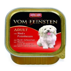   Animonda Vom Feinsten Adult (beef, turkey heart) Adult câini pentru 150 g