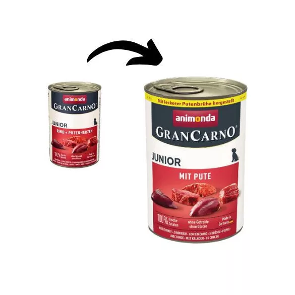 Animonda GranCarno Junior cu curcan 400g