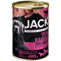 Jack câine conservă ragout with veal 400 g