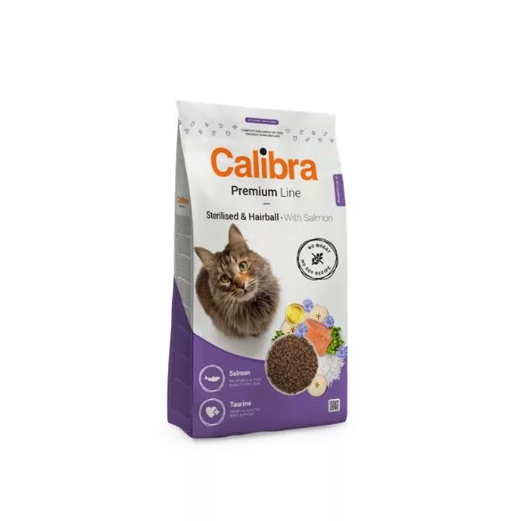 Calibra Cat Premium Line Steril.&Hairball with Salmon 2kg