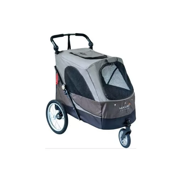 Petstro Skyline cărucior, L mărime, 45 kg-până la Maro / Gri închis