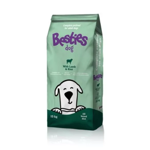 Besties Dog cu Miel și Orez 15 kg Hrană pentru Câini