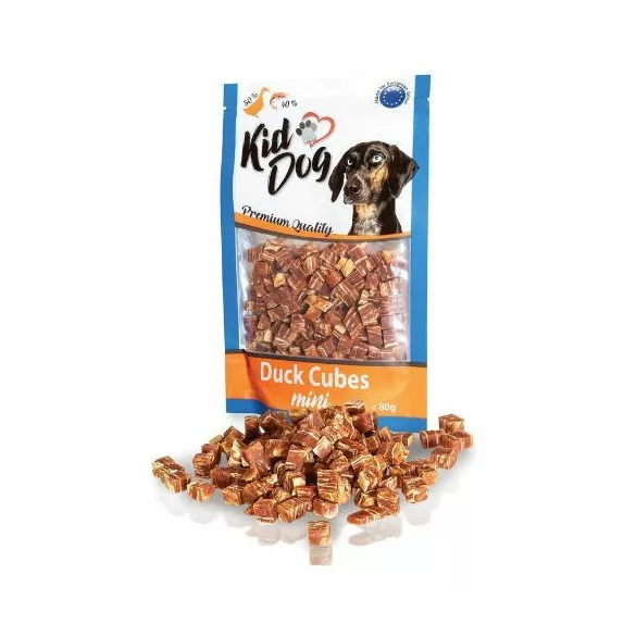 KidDog Mini Duck Cubes hrană Reward 80g