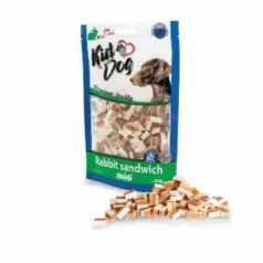 KidDog Rabbit Sandwich Mini Treats 80g