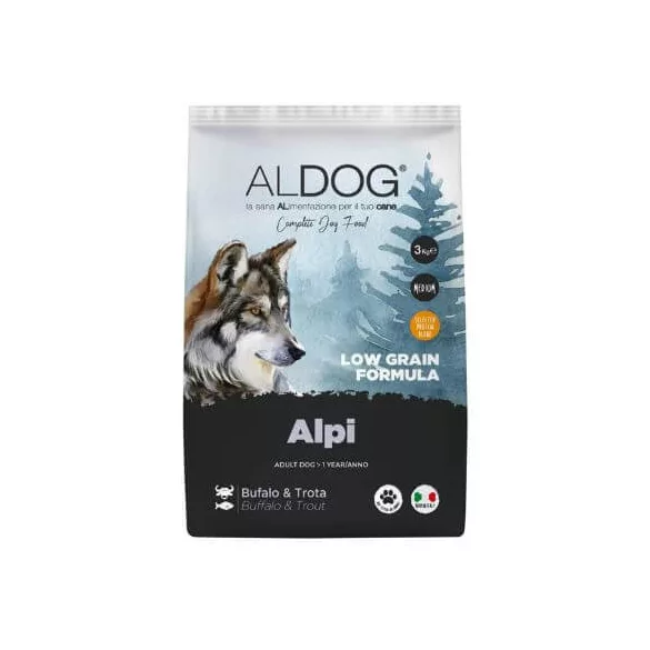 Aldog Alpi Low Grain Medium hrană pentru câini 3 kg