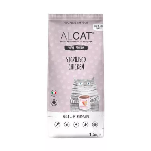 Alcat Adult Sterilised Chicken hrană pentru pisici 1,5 kg