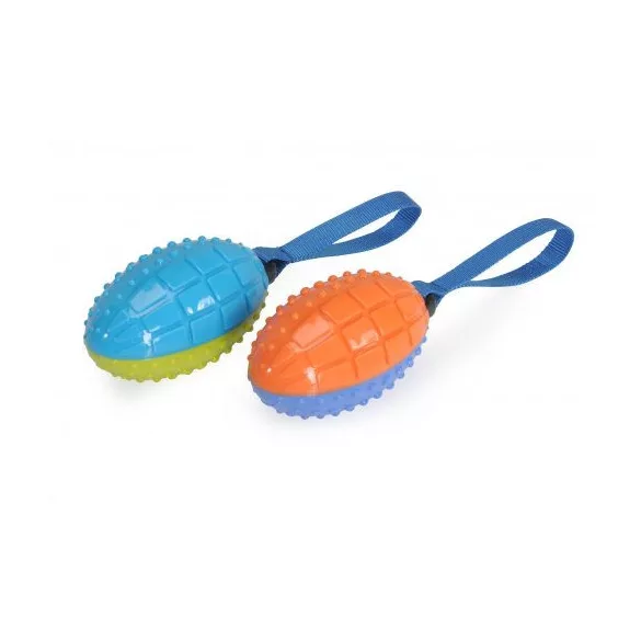 Camon colorat cu sunet rugby minge poliester cu mâner 26cm