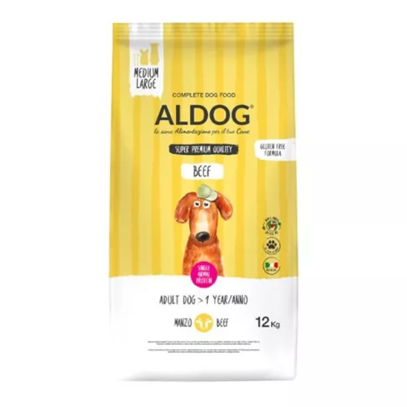 Aldog Adult Medium Large Beef hrană pentru câini 12 kg
