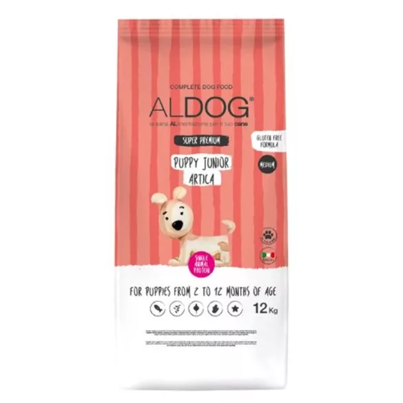 Aldog Artica Puppy-Junior Medium Large Salmon hrană pentru căței 12 kg
