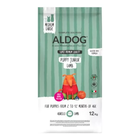 Aldog Puppy-Junior Medium Large Lamb hrană pentru căței 12 kg