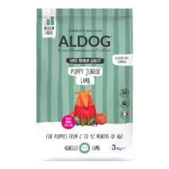  Aldog Puppy-Junior Medium Large Lamb hrană pentru căței 3 kg