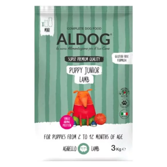 Aldog Puppy-Junior Mini Lamb hrană pentru căței 3 kg