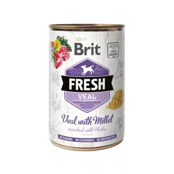 Brit Fresh Vițel cu Mei conservă 6x400g