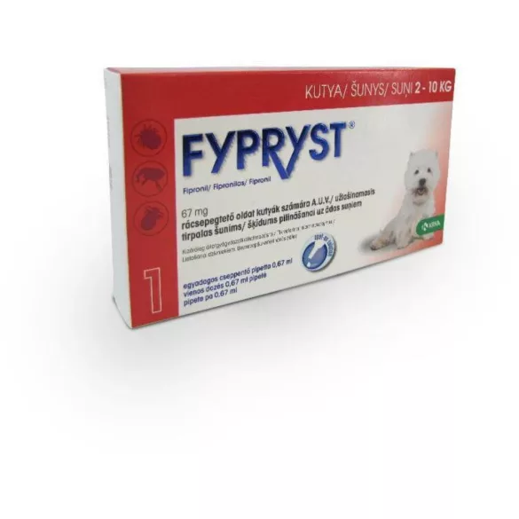 FYPRYST Spot On S pentru câini 2-10kg 0.67ml