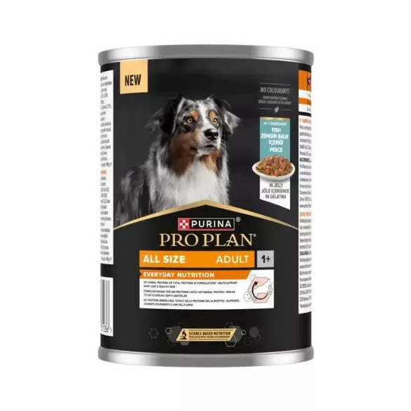 Purina Pro Plan All size Adult in fish bogat umed hrană pentru câini, in aspic 12x400 g