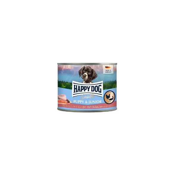 Happy Dog Puppy Junior (Salmon) conservă 6x200 g