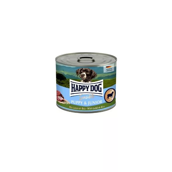 Happy Dog Puppy Junior (Lamb) conservă 6x200 g