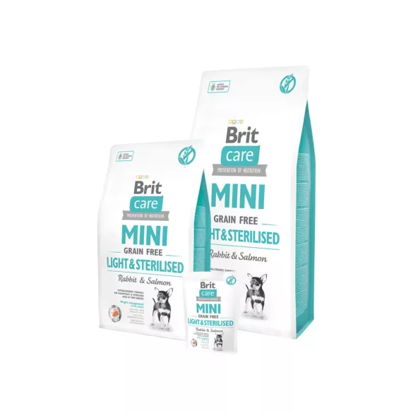 Brit Care Mini Light și Sterilizat 2x7kg