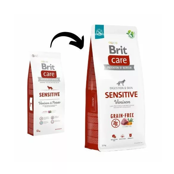 Brit Care Sensitive Venison & Potato 2x12 kg hrană pentru câini