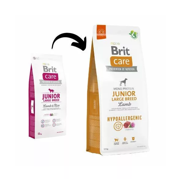 Brit Care Junior Large Breed Lamb & Rice 2x12 kg hrană pentru câini