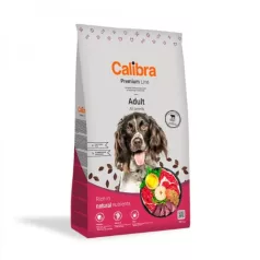  Calibra Dog Premium Line Adult Beef hrană pentru câini 12+3 kg cadou
