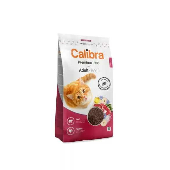 Calibra Cat Premium Line Adult Beef hrană pentru pisici 10+2 kg cadou