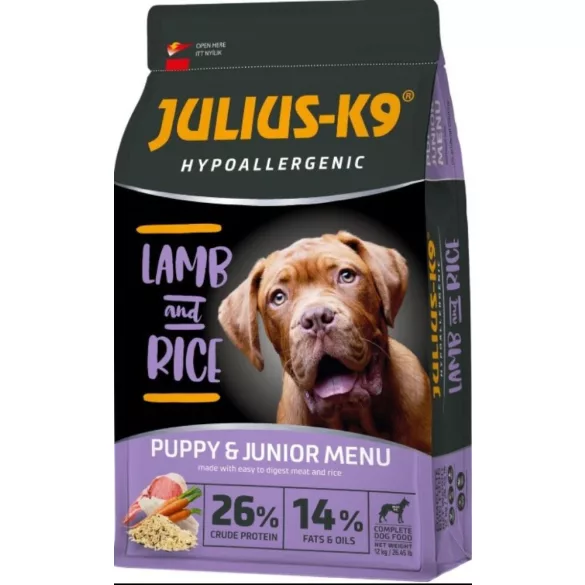 Julius-K9 Hypoallergenic Puppy & Junior Lamb & Rice