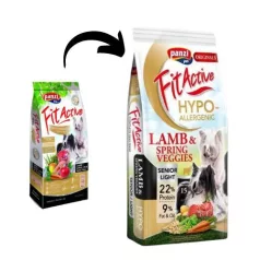   Panzi FitActive ORIGINALS Miel hipoalergenic și legume de primăvară pentru adulți 15kg