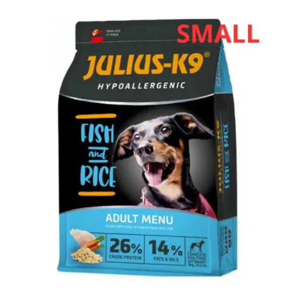 Julius-K9 Hypoallergenic Adult Small Fish & Rice 2x12 kg