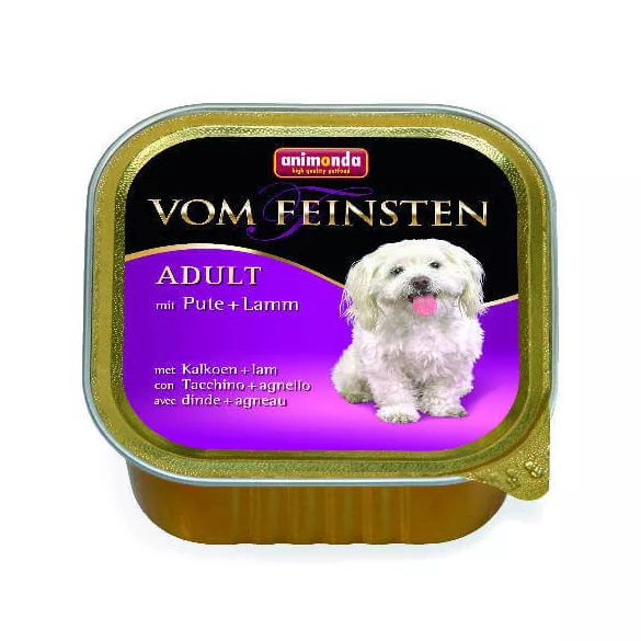 Animonda Vom Feinsten Adult (turkey, lamb) Adult câini pentru 12x150 g