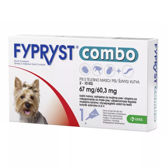 Fypryst Combo câine 2-10 kg