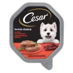 Cesar Tăviță hrană pentru câini 14x150 g beef-liver