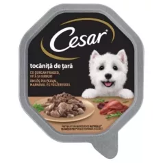 Cesar Tăviță hrană pentru câini 14x150 g turkey-beef