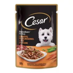 Cesar Plic hrană Chicken-vegetable 24x100 g