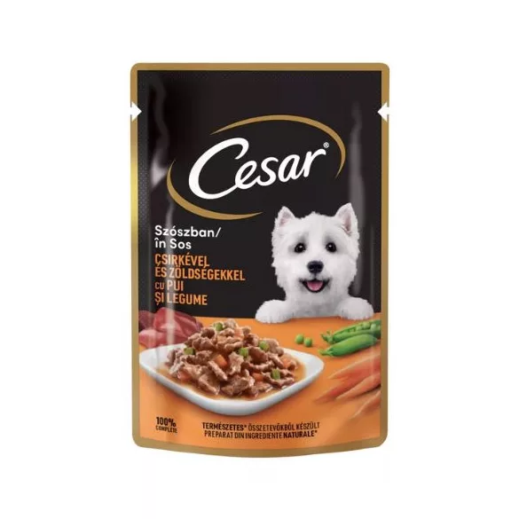 Cesar Plic hrană Chicken-vegetable 24x100 g