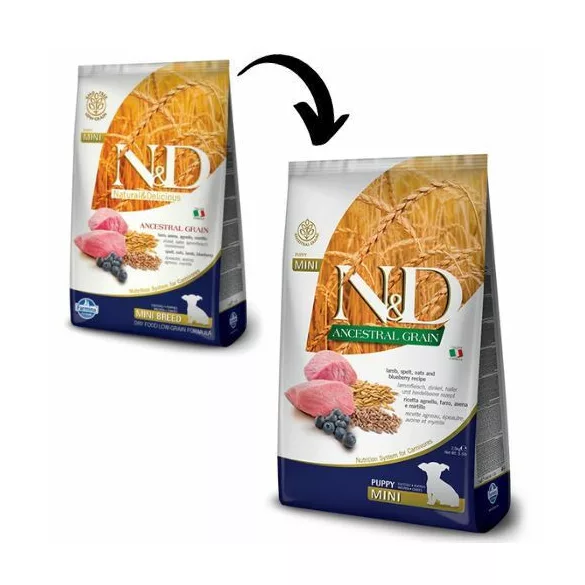 N&D Low Grain Dog Lamb & Blueberry Puppy Mini 2x 7kg