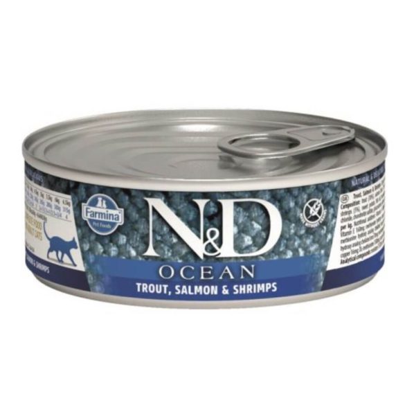 N&D Cat Ocean Konzerv Pisztráng és Garnélarák