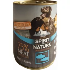   Spirit of Nature Conservă pentru câini cu ton și somon 24x800g