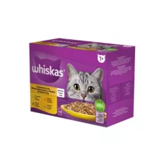 Whiskas 12 pachete de 12 sortimente de aripioare 12x85g