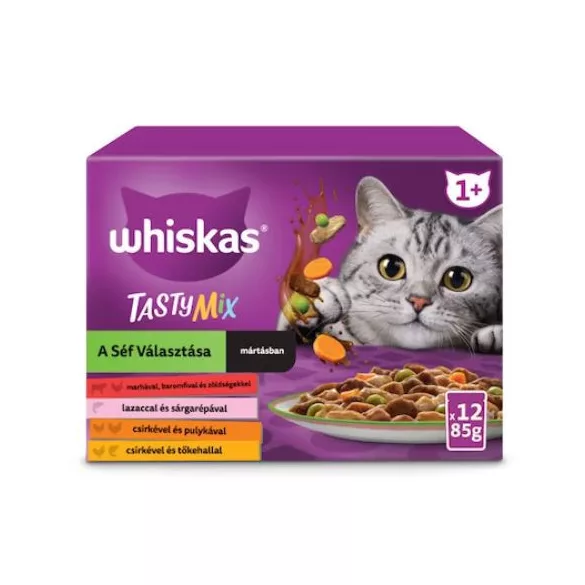 Whiskas Alutasakos 12 pachete Chef's Choice 12x85g